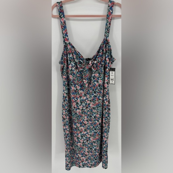 BCBG Paris Women's Summer Cut Out Tie Sleeveless Dress - Picture 3 of 12